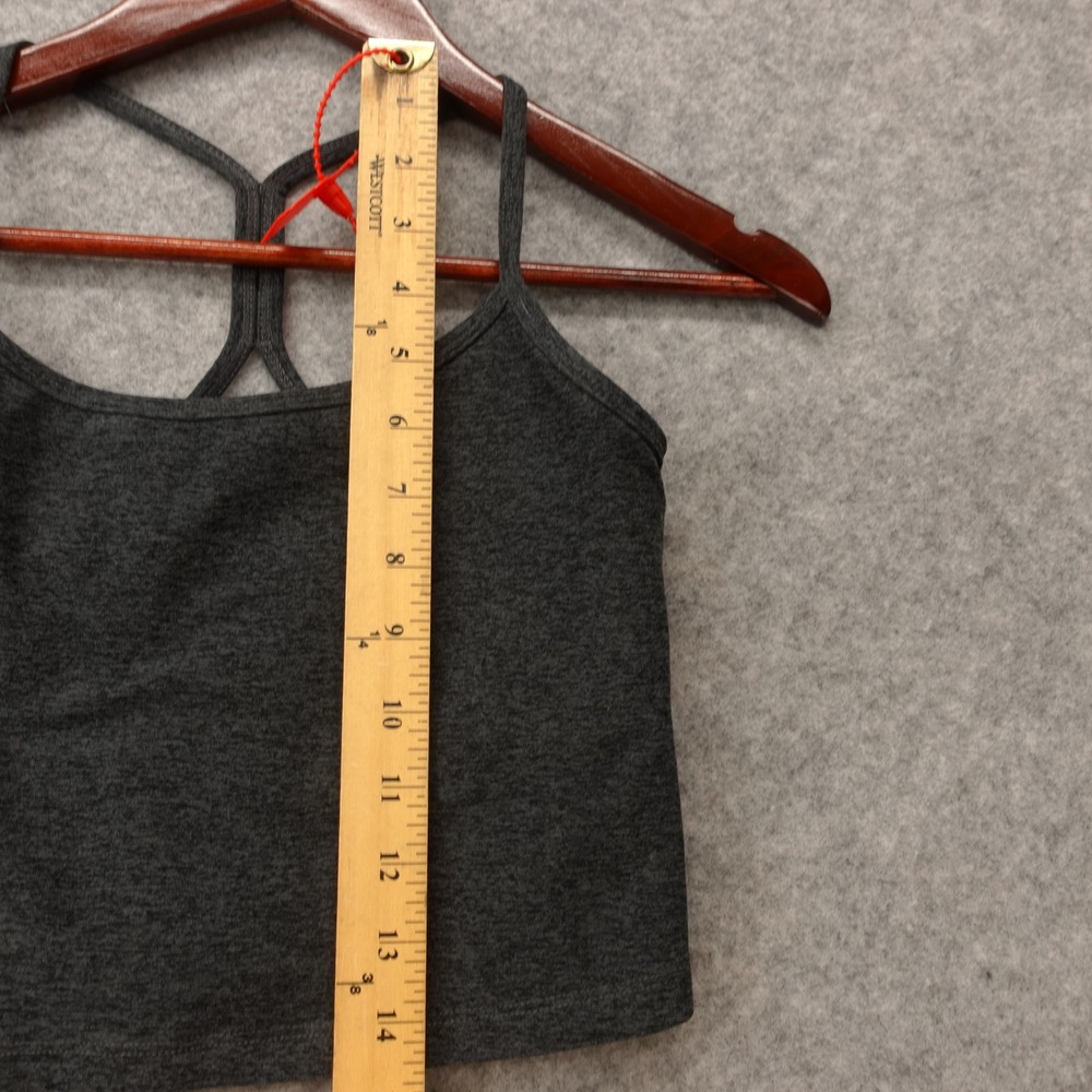 Beyond Yoga Womens Tank Top SMALL Charcoal Y2K Crop Slim Racerback USA - Picture 6 of 10